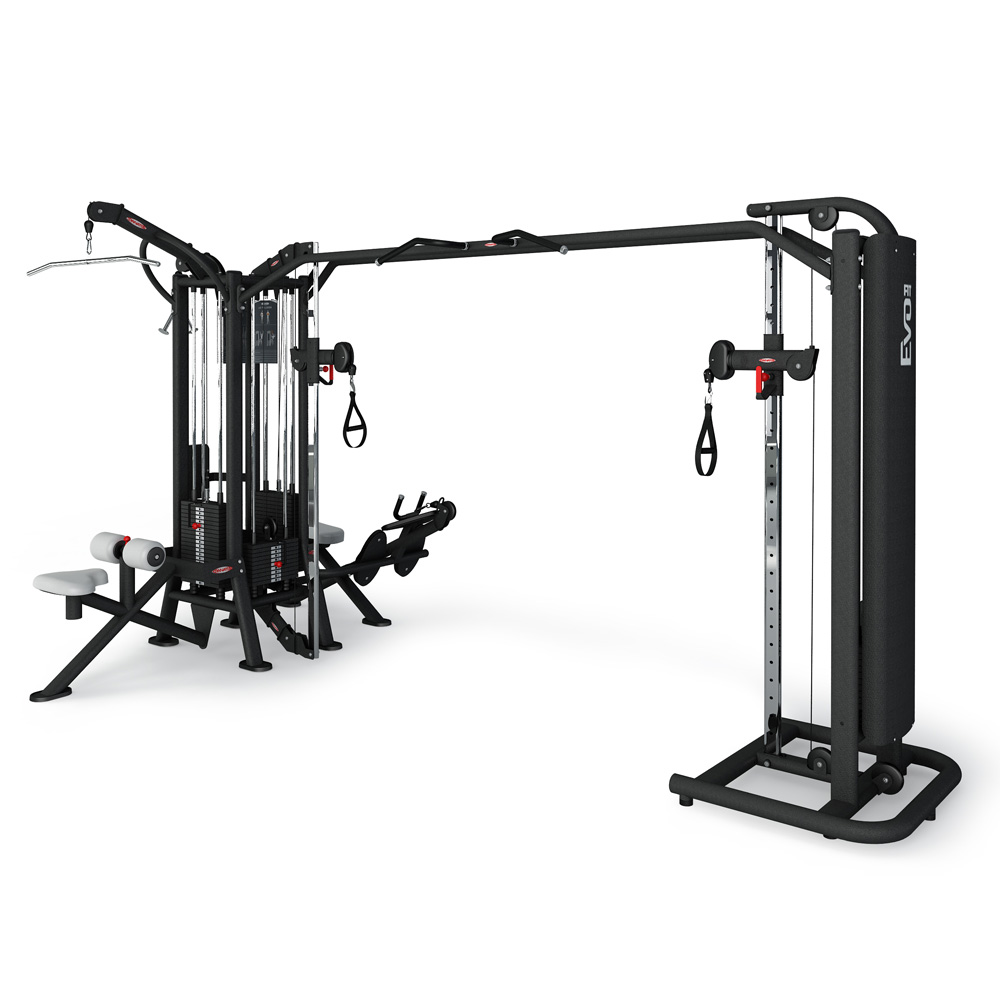 Jungle Machine HLP + Adjustable Cable Station with bar