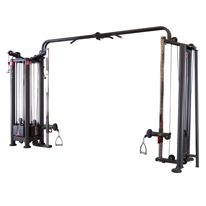 4-STATION MULTI GYM + ADJUSTABLE CABLE STATION WITH BAR