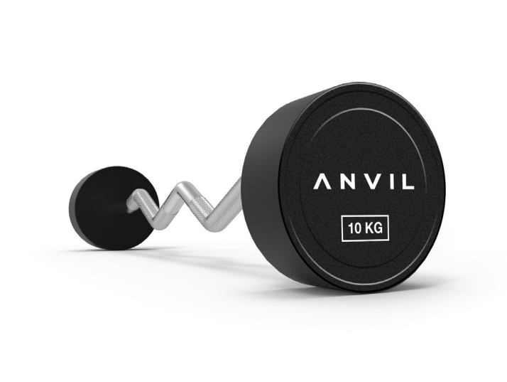 ANVIL DELUX RUBBER & CPU CURVED BARBELLS